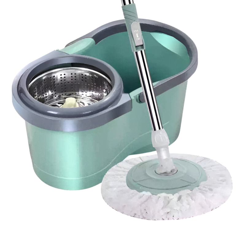 Mopa Trapeador Fregona Giratoria 360 Verde-0