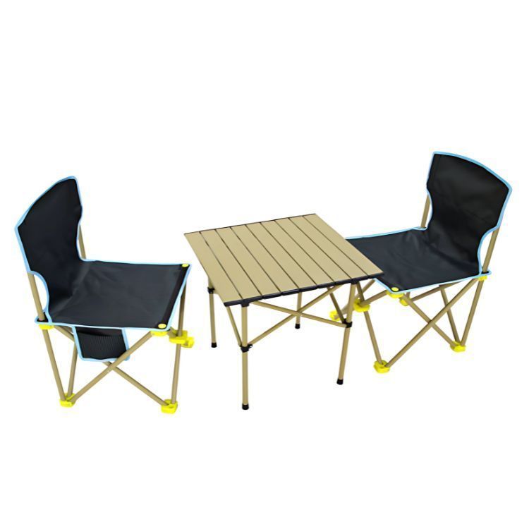 Conjunto 2 Sillas Y Mesa Plegables Para Exteriores-0
