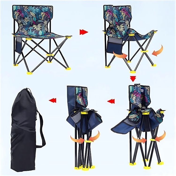 Conjunto 2 Sillas Y Mesa Plegables Para Exteriores-4