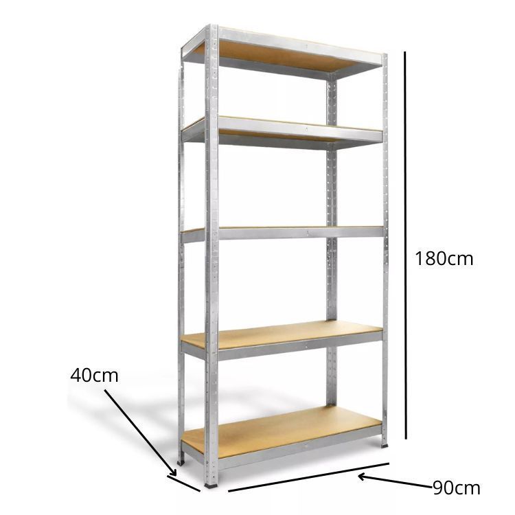 Estante Rack De Metal Galvanizado 180x90x40-1