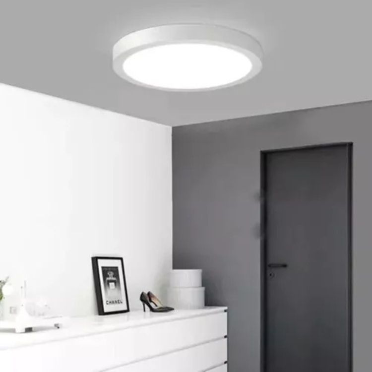Pack X6 Panel Led 18w Luz Neutro 4000k Sobrepuesto Redondo-4