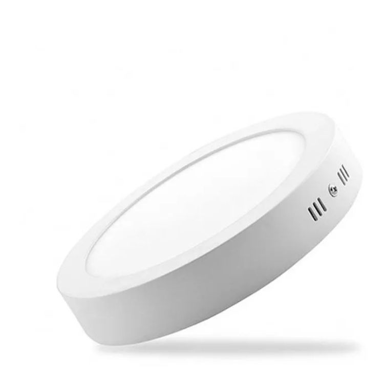 Pack X6 Panel Led 18w Luz Neutro 4000k Sobrepuesto Redondo-1