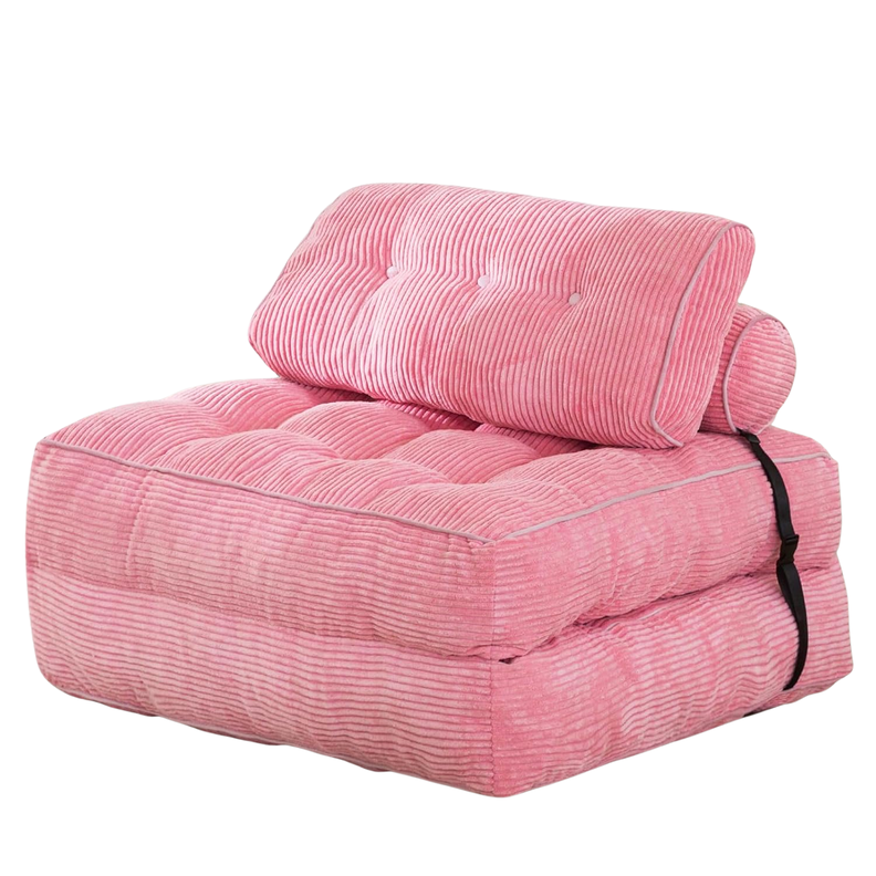 Silla Sofa Cama 187x85cm Puff Plegable Acolchada Hogar