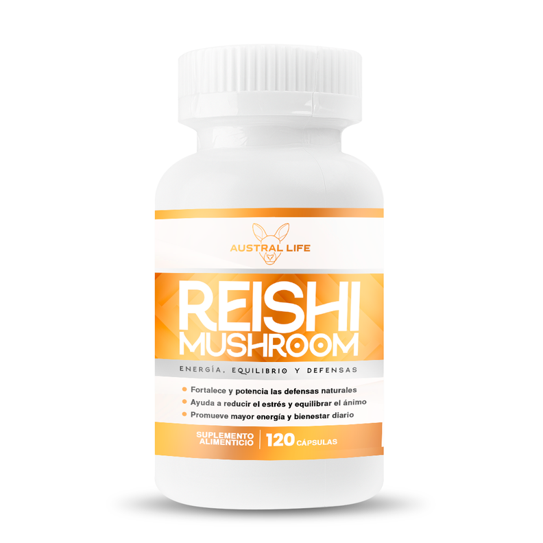 Reishi Mushroom 1000mg 120 Capsulas Austral Life
