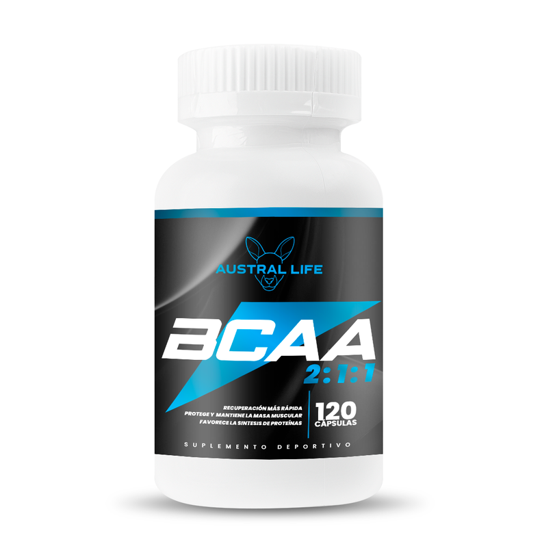 Aminoacidos BCAAs 2 1 1 120 Capsulas Austral Life