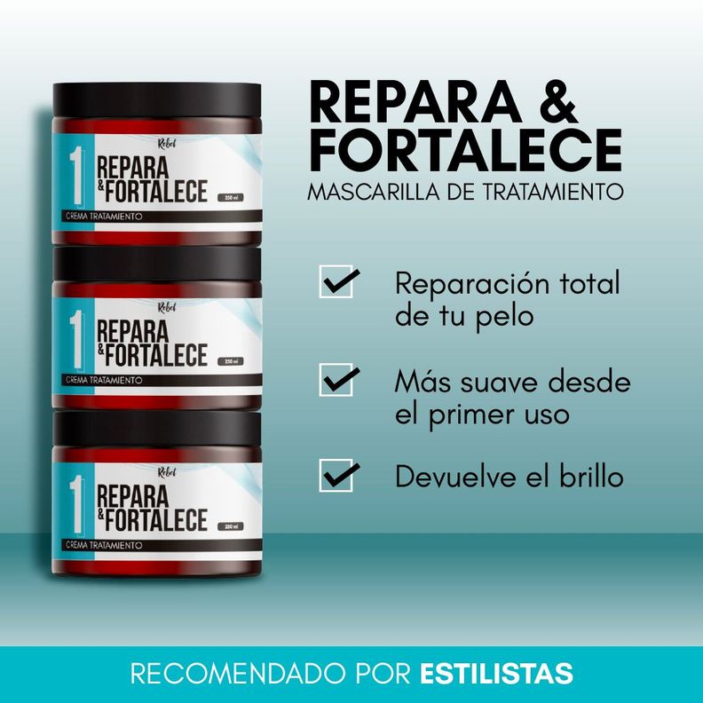 Crema Capilar Repara y Fortalece - Paso 1-3