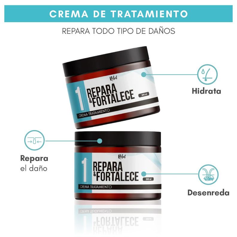 Crema Capilar Repara y Fortalece - Paso 1-5