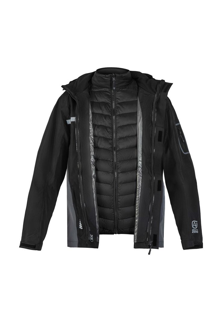Parka Hombre desmontable 3 en 1 negra Absolute Zero Z-8000-1