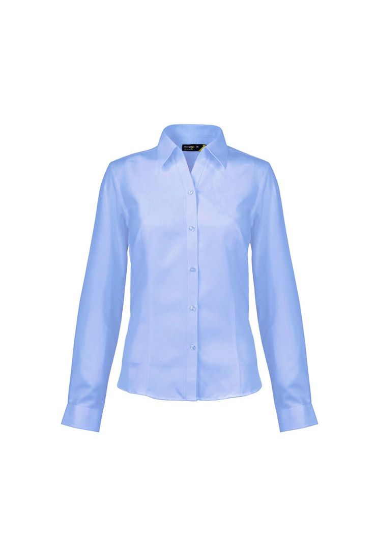 Blusa Oxford Manga Larga Celeste UPF 20-1