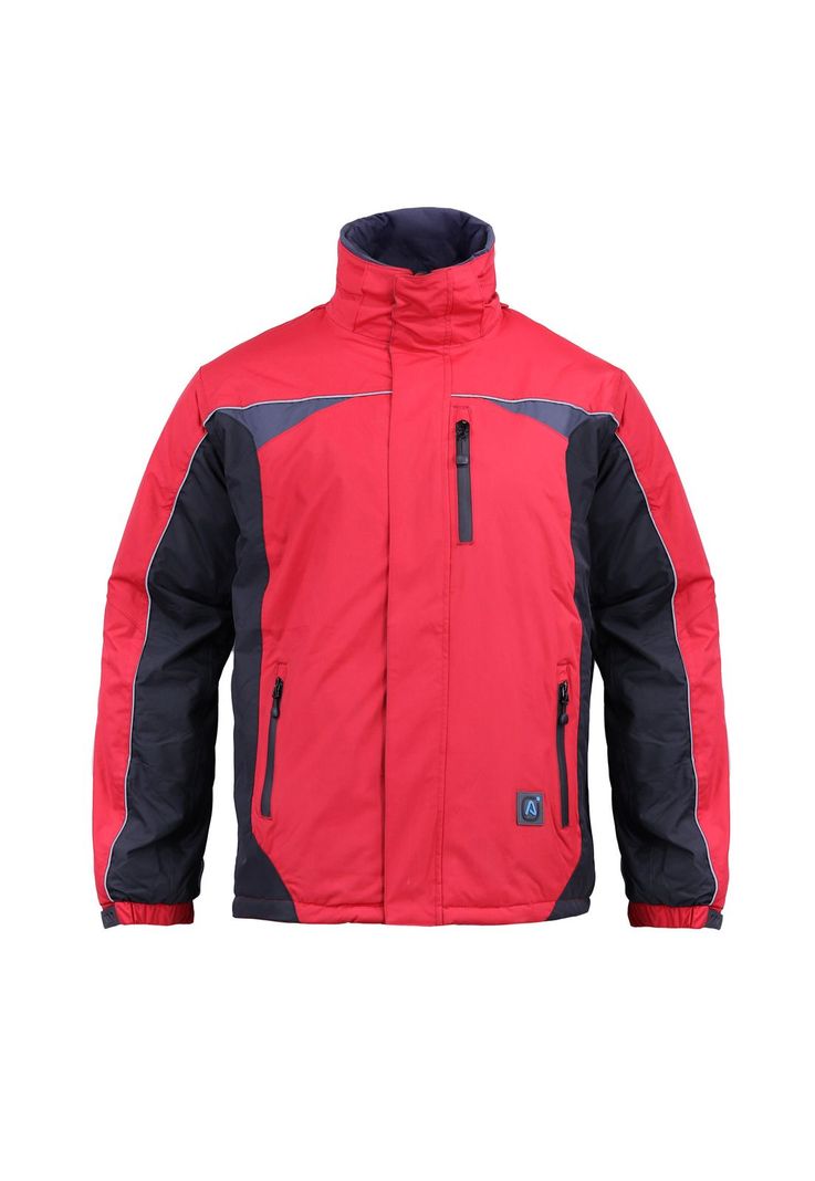 Parka Hombre 3 en 1 Rojo/Negro Z-0400-2