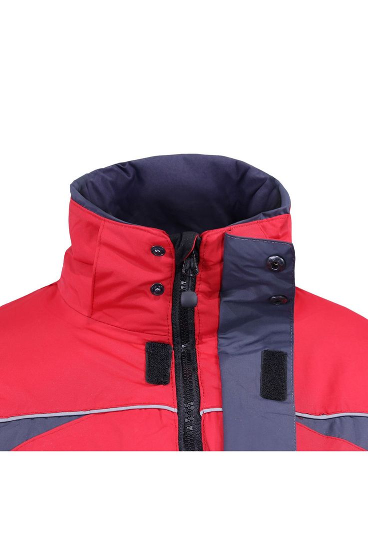 Parka Hombre 3 en 1 Rojo/Negro Z-0400-8