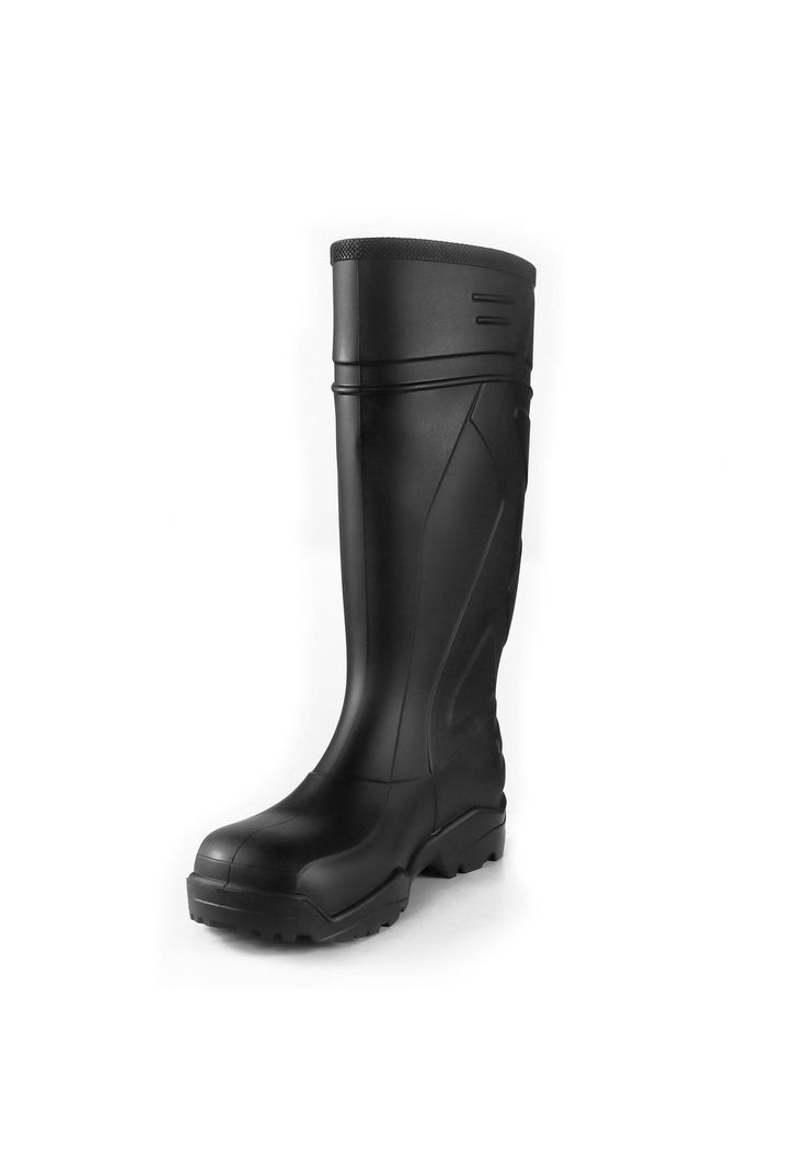 Bota PVC 942 Punta de Acero Negra Para Lluvia-1