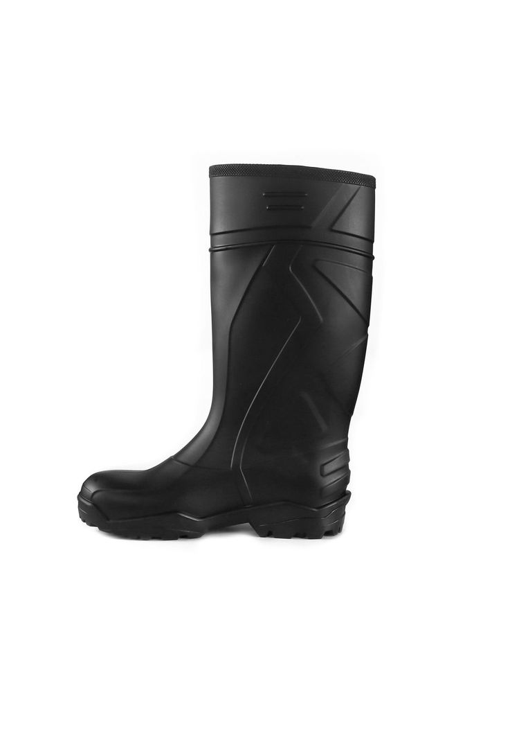 Bota PVC 942 Punta de Acero Negra Para Lluvia-2