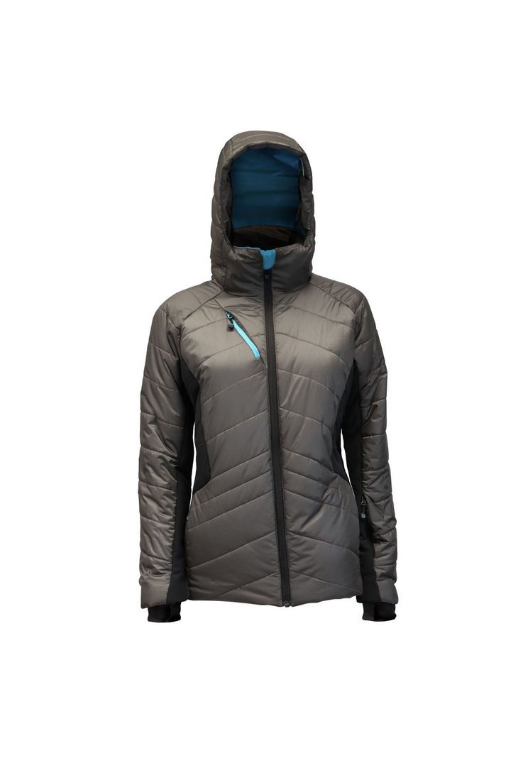 Parka Thinsulate Mujer Gris/Negro Z-9100-0