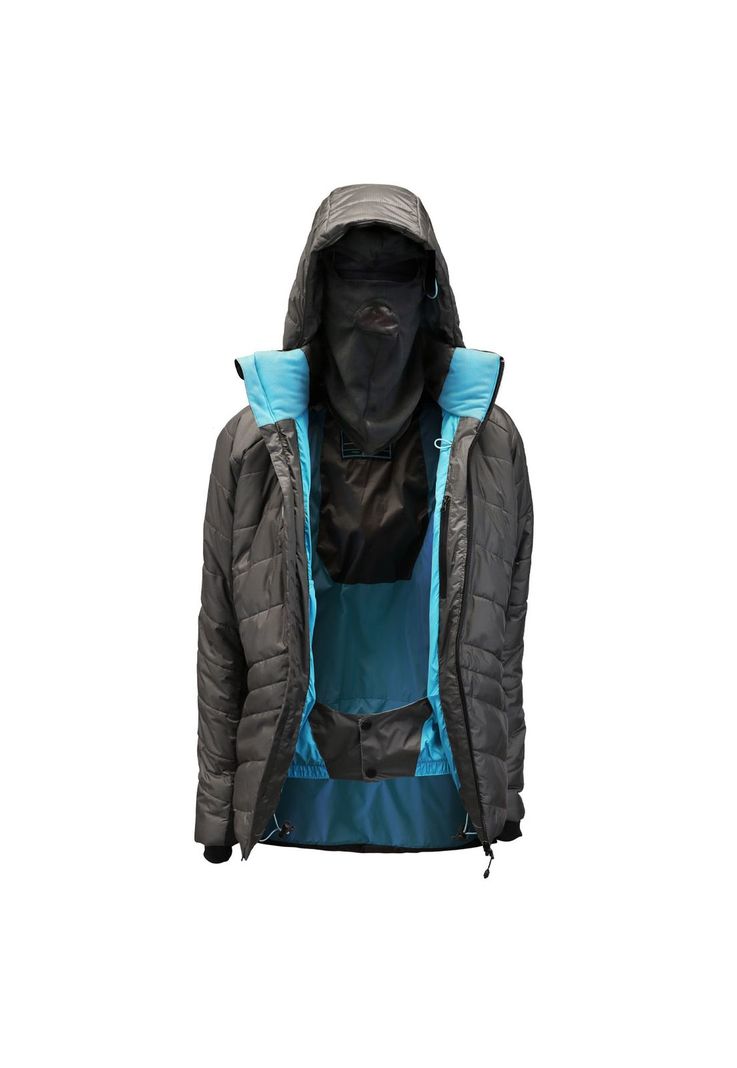 Parka Thinsulate Mujer Gris/Negro Z-9100-3