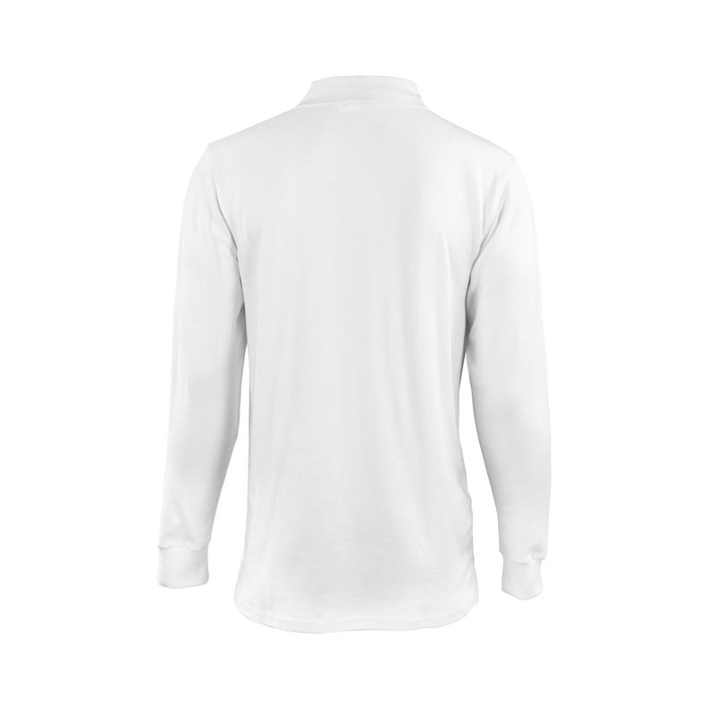 Polera pique blanca manga larga UPF 25-1