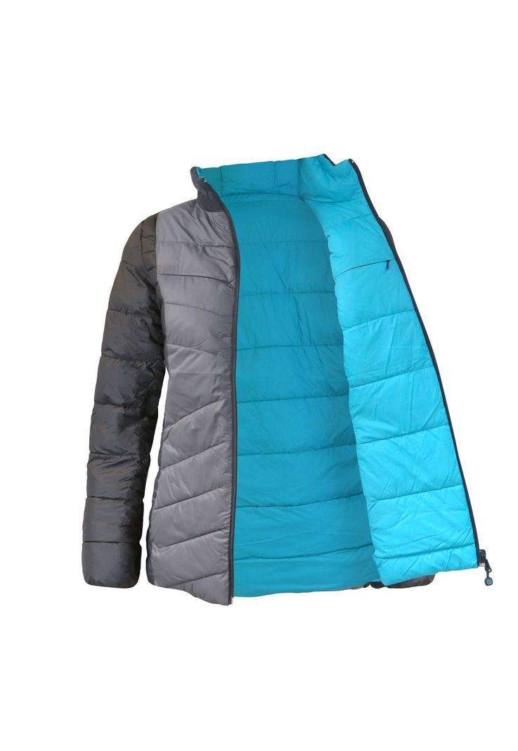 Parka Mujer Reversible Gris/Calipso-0