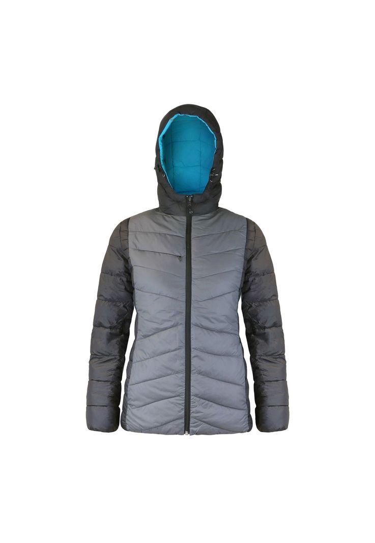 Parka Mujer Reversible Gris/Calipso-3