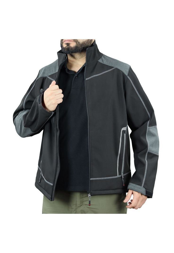 Chaqueta Softshell Hombre Negra Z-1000-1