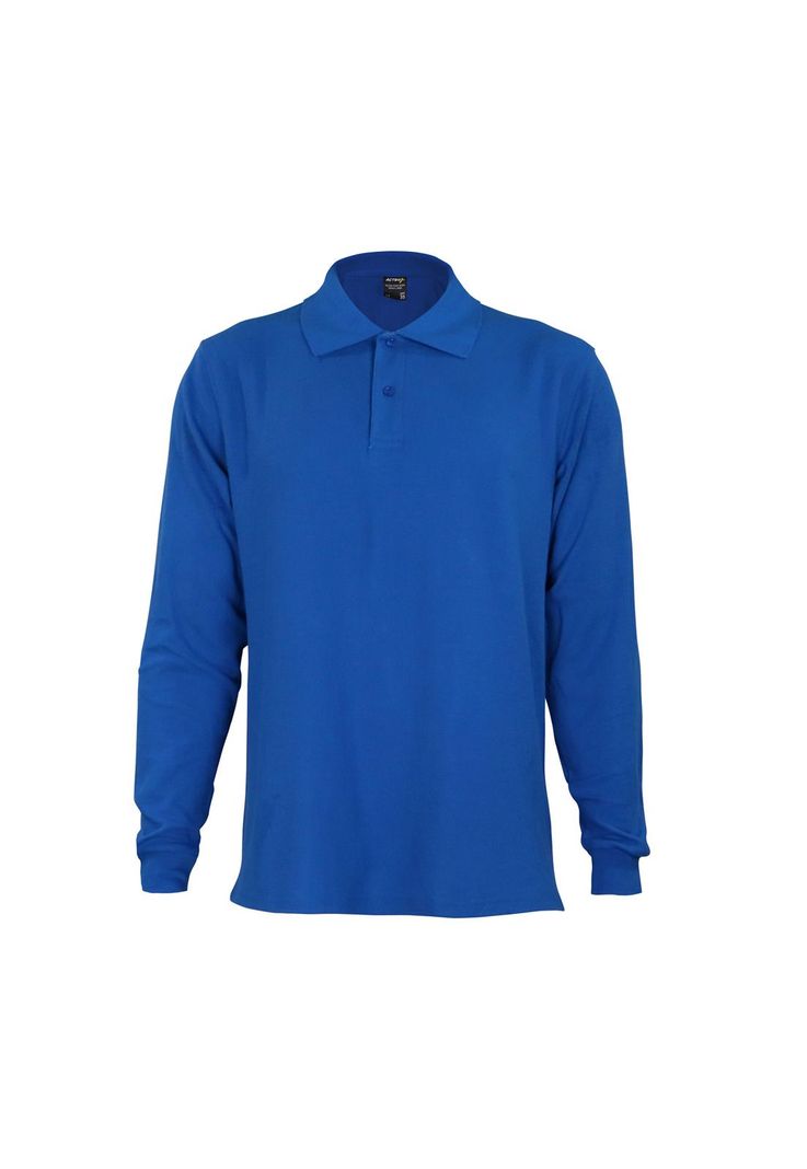 Polera pique azulina manga larga UPF 40-2