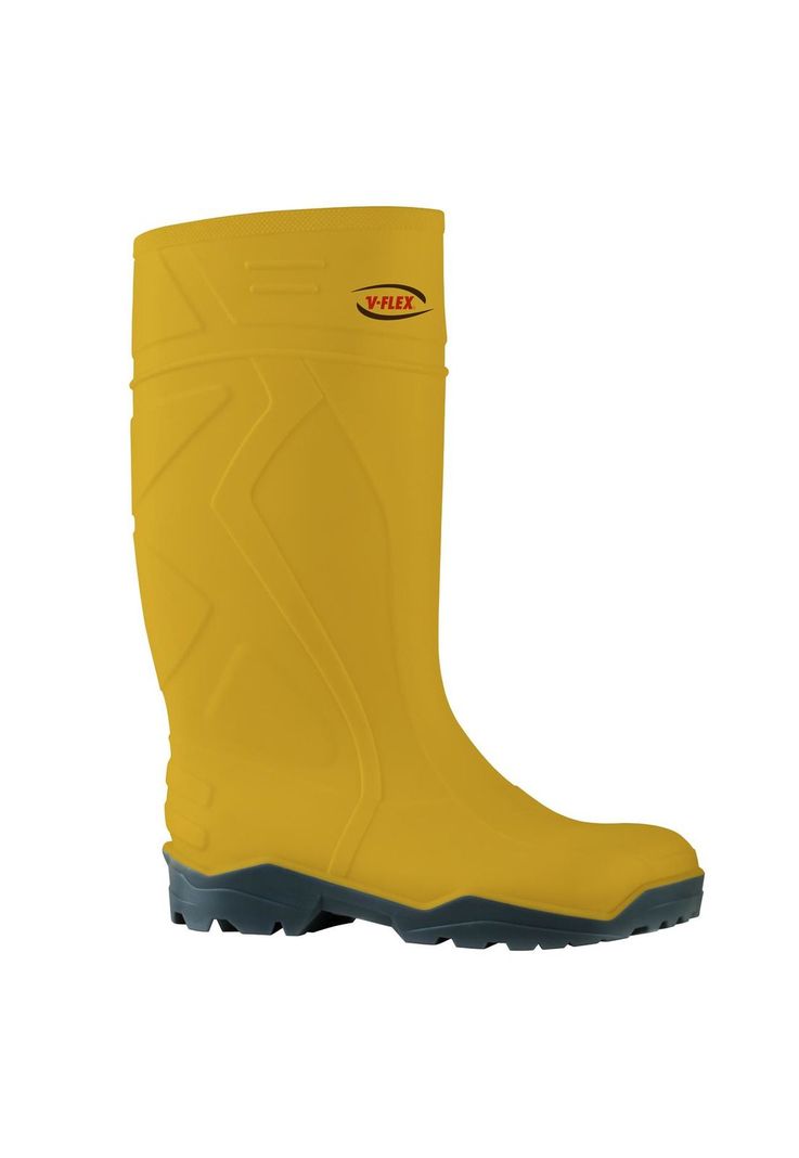 Bota PVC 945 Punta de Acero Amarilla Para Lluvia-0