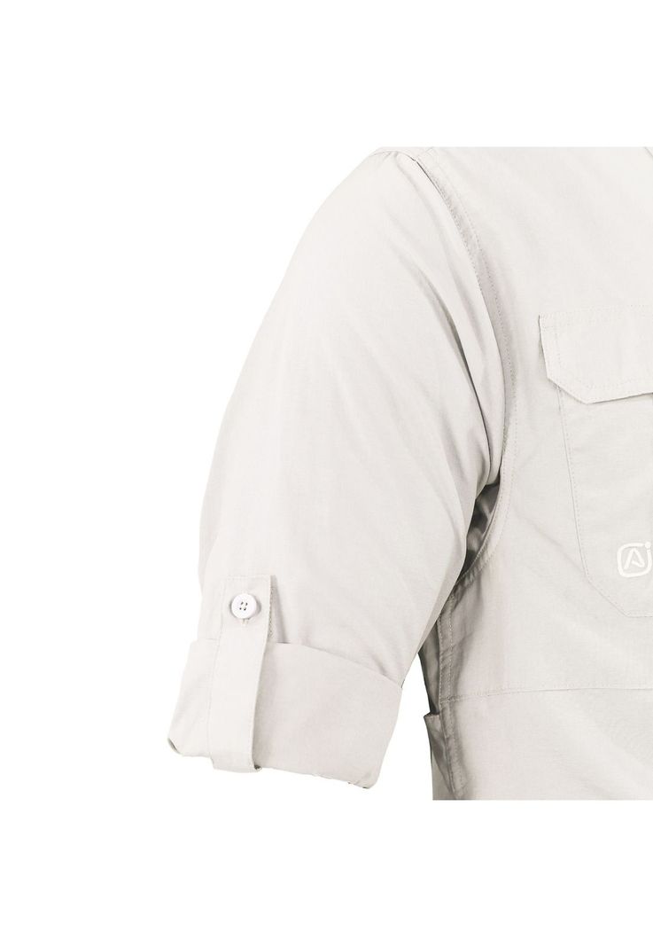 Camisa Outdoor Lightwind Ripstop Blanco Invierno UV-4