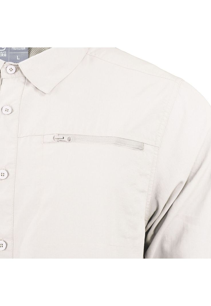Camisa Outdoor Lightwind Ripstop Blanco Invierno UV-7