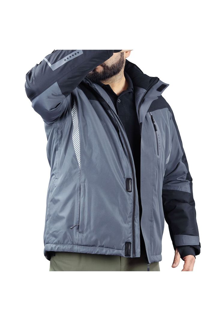 Parka Hombre Impermeable Absolute Zero Gris Z-5000-3