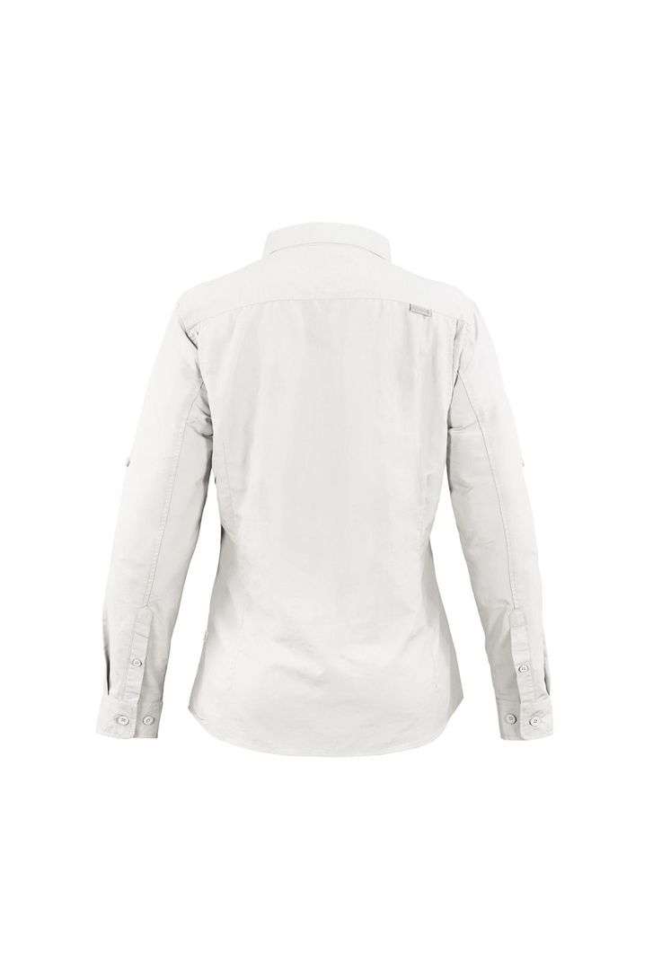 Blusa Outdoor Mujer Lightwind Ripstop Blanco Invierno UV-1