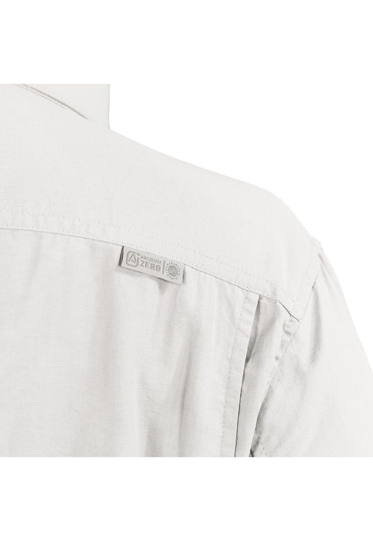 Blusa Outdoor Mujer Lightwind Ripstop Blanco Invierno UV-4