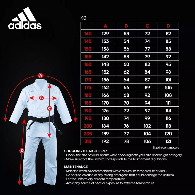 Karategi Kumite  Adizero Stripes Líneas Rojas Adidas-2