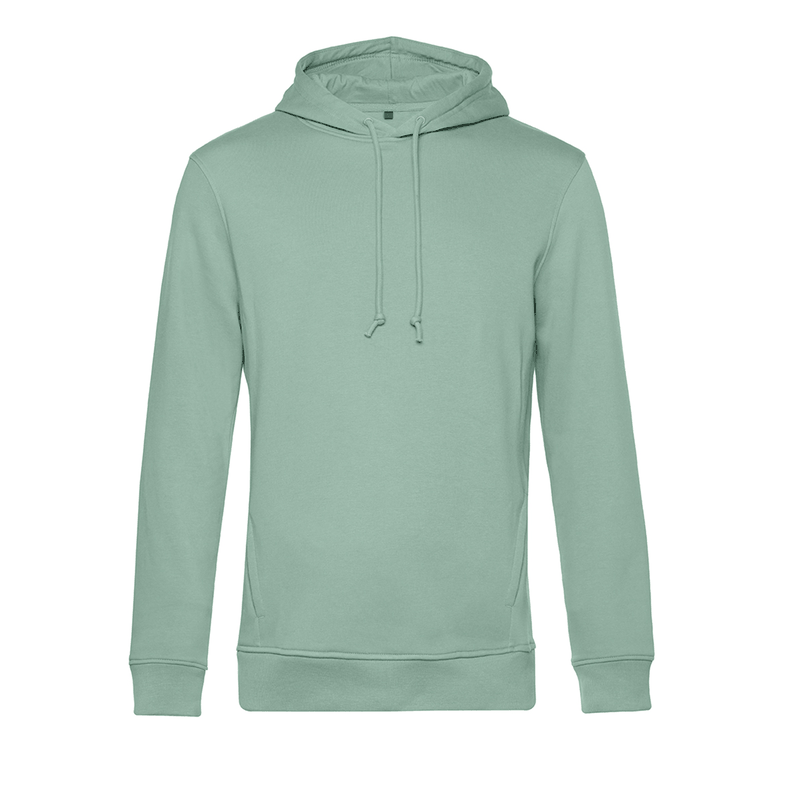 Polerón Premium 100% Algodón Orgánico Verde Agua B&C-2