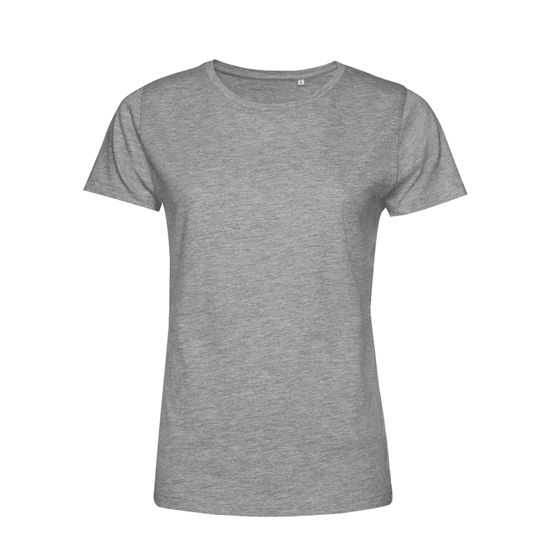 Polera Orgánica 100% Algodón Vegano #E150 Mujer Gris B&C-0