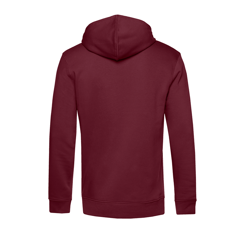 Polerón Hooded Premium 100% Algodón Orgánico Burdeo B&C-1