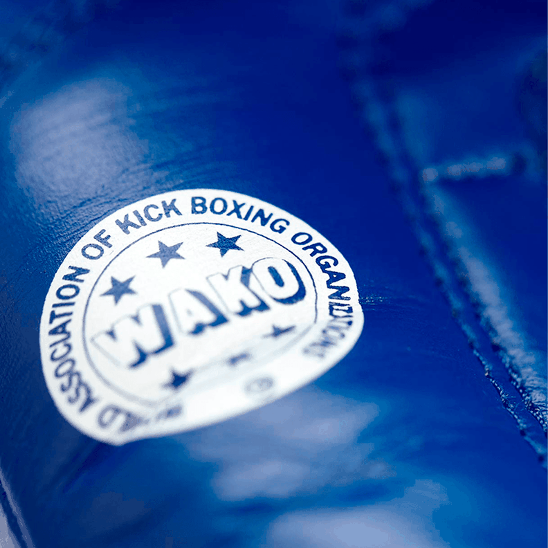 Guantes  Wako Kick Boxing Azules Adidas-2