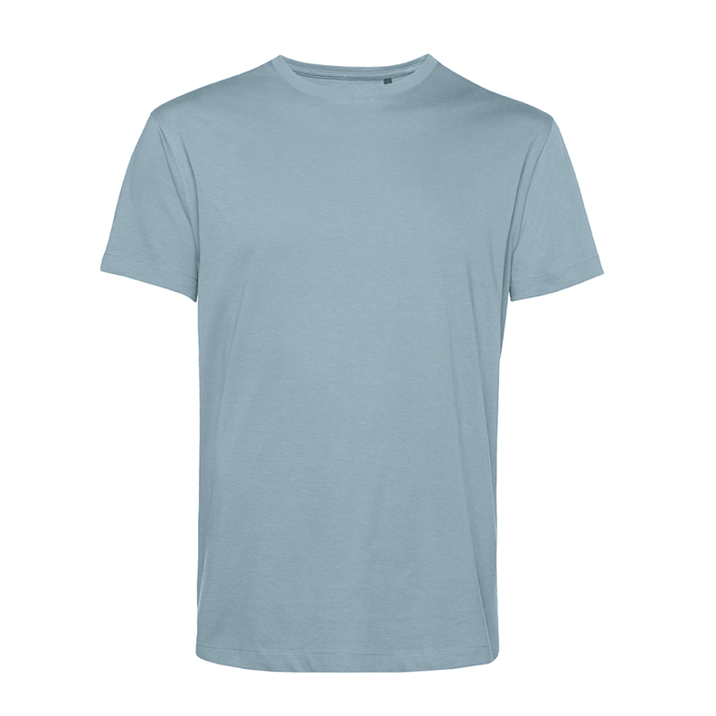 Polera Orgánica 100% Algodón Vegano E150 Celeste Hombre B&C-1