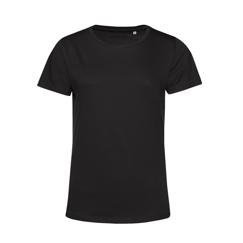 Polera Orgánica 100% Algodón Vegano #E150 Mujer Negro B&C-0