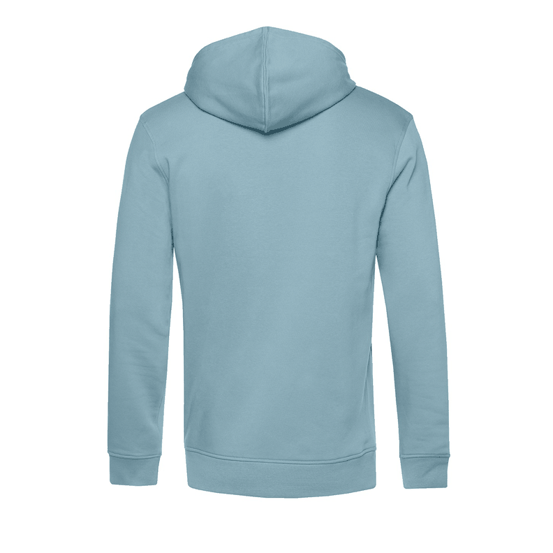 Poleron Premiun 100% Algodon Organico Hooded Celeste B&C-2