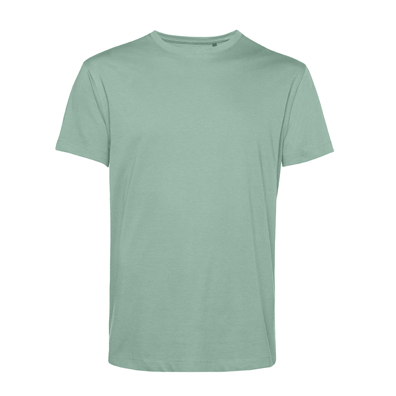 Polera Orgánica 100% Algodón Vegano #E150 Hombre Verde Agua B&C-1