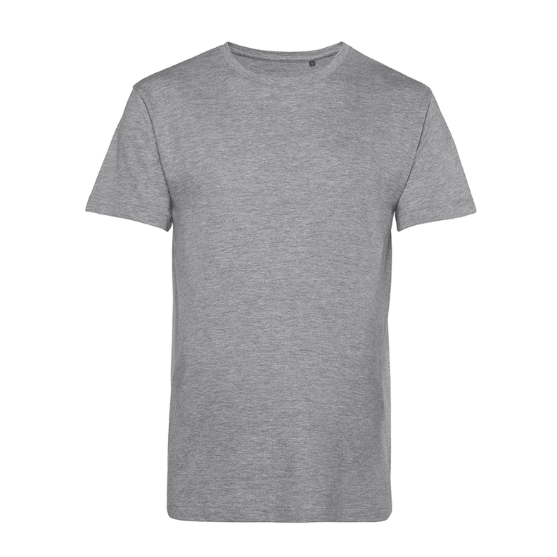 Polera Orgánica 100% Algodón Vegano #E150 Hombre Gris B&C-1