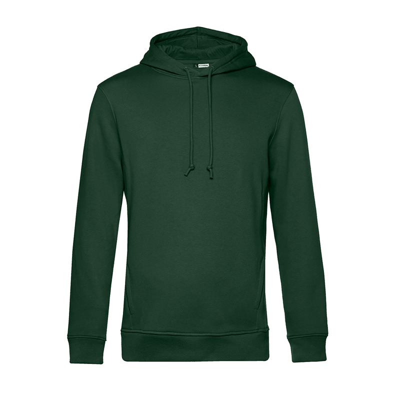 Polerón Hooded Premium 100% Algodón Orgánico Verde B&C-0