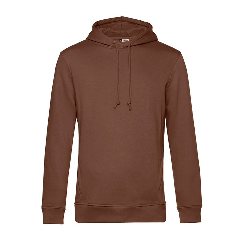 Polerón Hooded Premium 100% Algodón Orgánico Hooded Marrón B&C-0