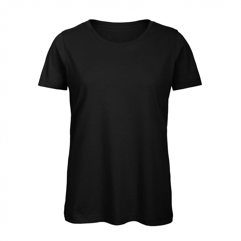 Polera Premium 100% Algodón Orgánico de Mujer Negro B&C-1