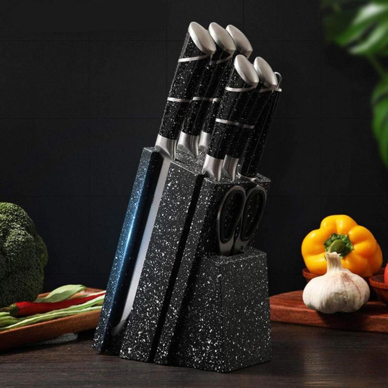 Set De Cuchillos De 8 Piezas Con Base Antideslizante-2