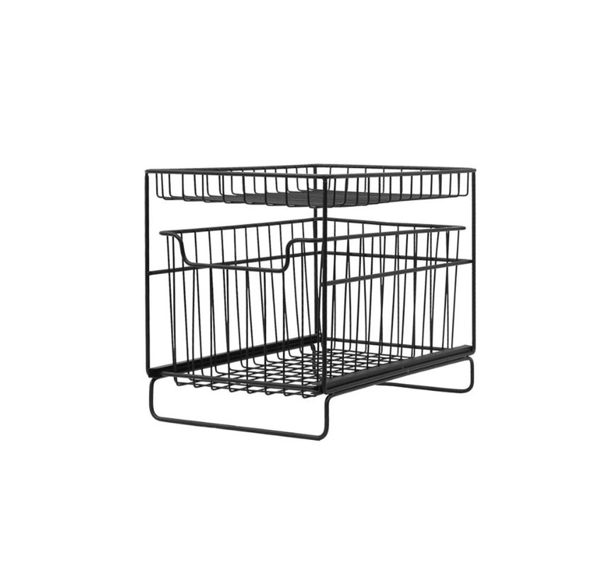 Canasto Organizador Multiusos Con Riel Cocina/baño/living-0