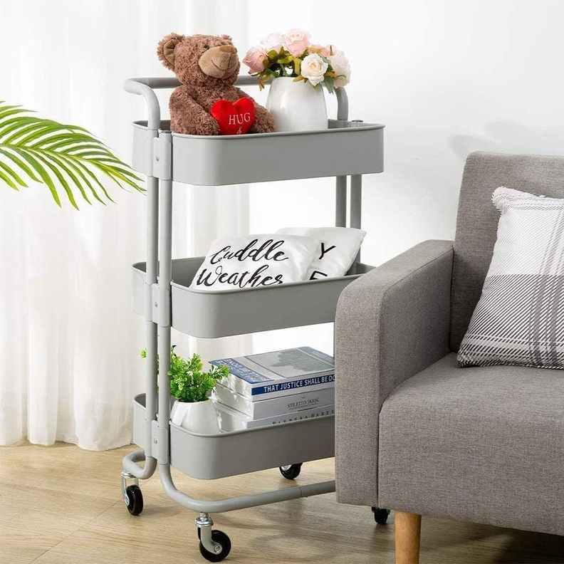 Carrito  Estante Organizador Multiuso Con 3 Niveles Con Ruedas-1