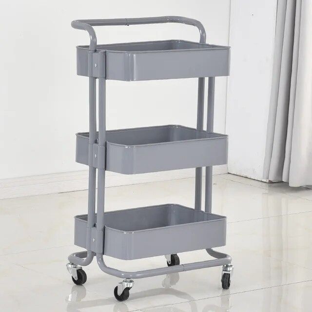Carrito  Estante Organizador Multiuso Con 3 Niveles Con Ruedas-2