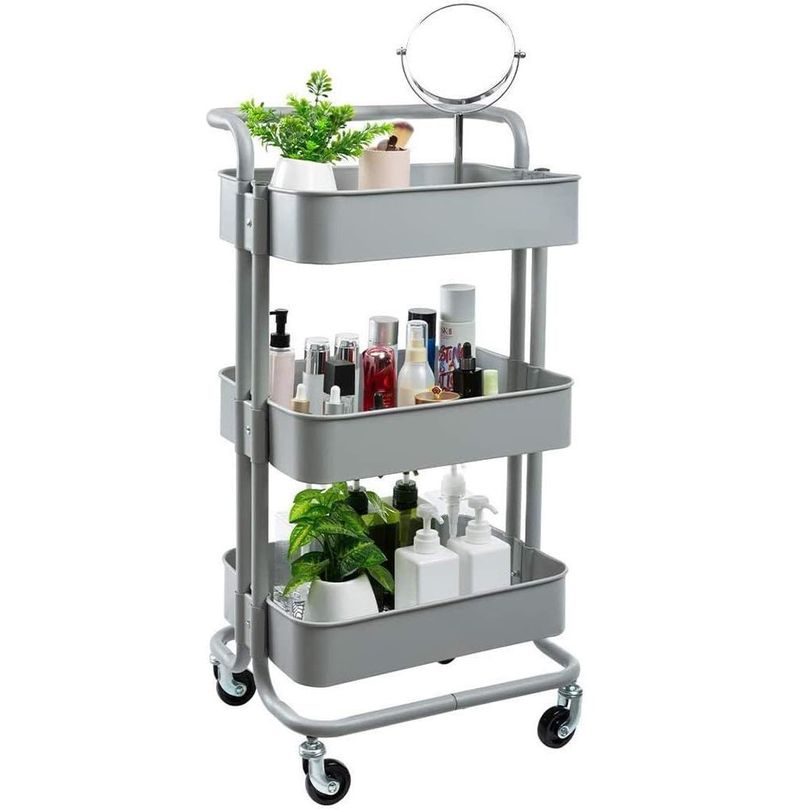 Carrito  Estante Organizador Multiuso Con 3 Niveles Con Ruedas-4