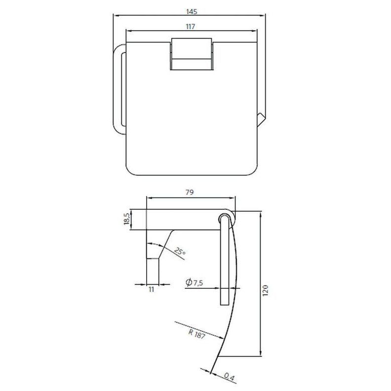 Porta Papel Higiénico Soporte Rollo-1