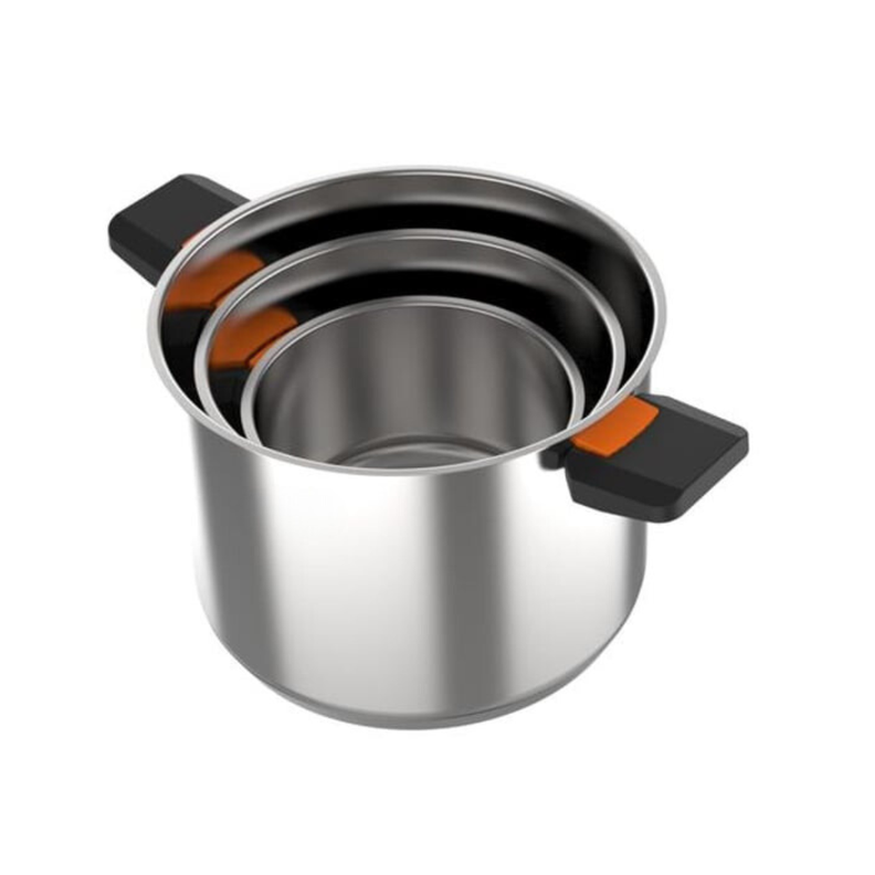 Batería Ollas De Cocina Vitta Spazio 6 Piezas Con Asas Plegables-6